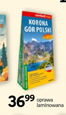 Mapa laminowana Korona Gór Polski Expressmap promocja w Empik