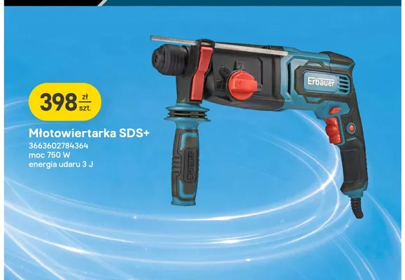 Młotowiertarka SDS+ Erbauer promocja w Castorama