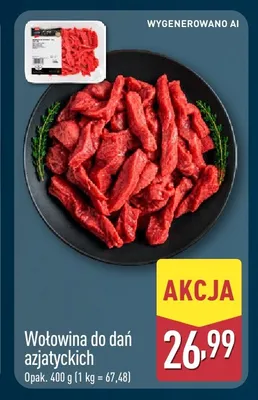 Wołowina do dań azjatyckich Mięsne Specjały promocja w Aldi