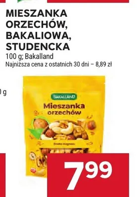 Mieszanka orzechów bakaliowa studencka Bakalland promocja w Stokrotka