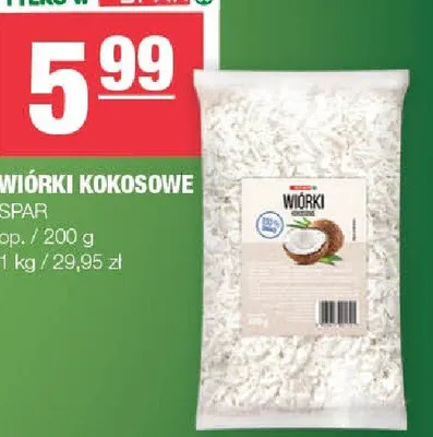 Wiórki kokosowe promocja w SPAR