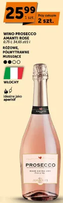Wino prosecco rose extra dry promocja w Groszek