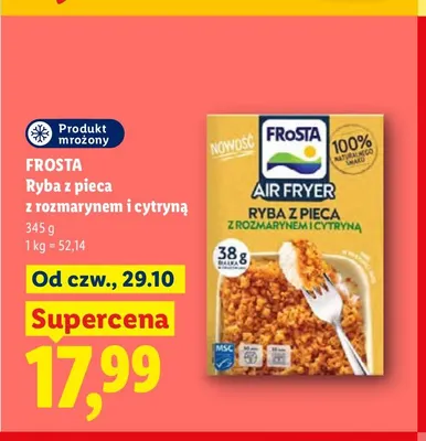 Ryba z pieca z rozmarynem i cytryną Frosta promocja w Lidl