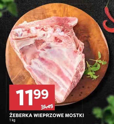 Żeberka wieprzowe mostki promocja w Stokrotka