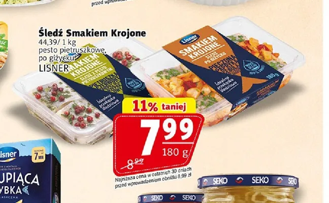 Śledź Smakiem Krojony po giżycku Lisner promocja w Prim Market