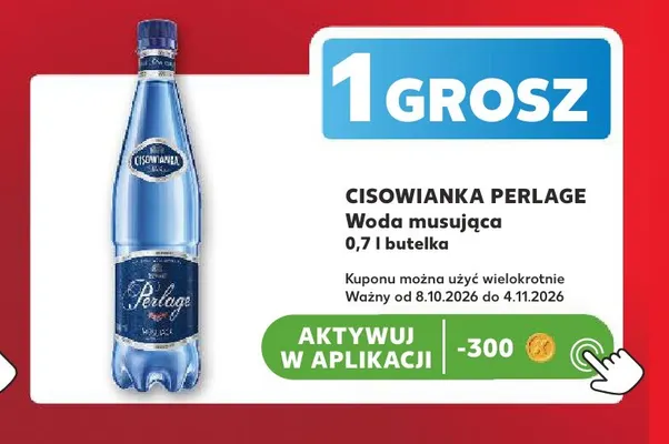 Woda gazowana musująca Cisowianka Perlage promocja w Kaufland