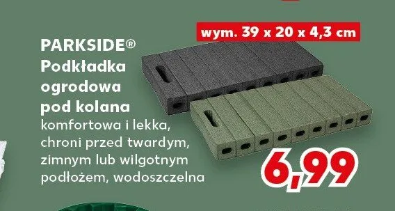 Podkładka ogrodowa pod kolana PARKSIDE wym. 39x20x4,3cm promocja w Kaufland