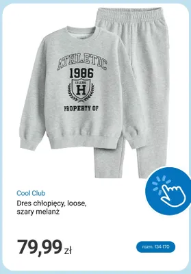 Dres chłopięcy loose szary melanż Cool Club promocja w Smyk