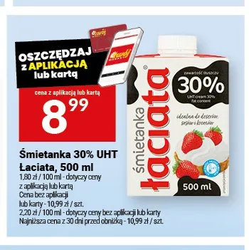 Śmietana 18% Łaciata promocja w Twój Market