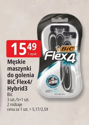 Męskie maszynki do golenia BiC Hybrid3 promocja w Leclerc