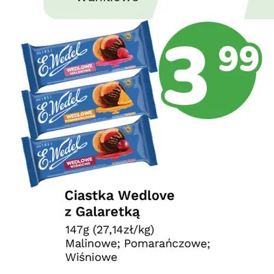Ciastka Wedlove z Galaretką Wiśniowe promocja w Limonka