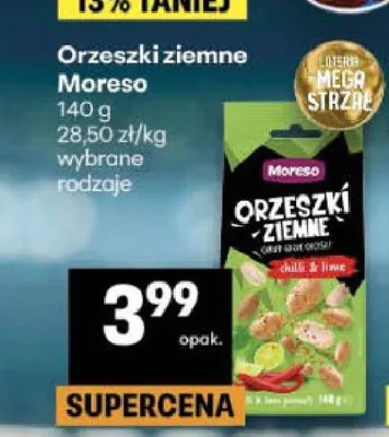 Orzeszki ziemne Moreso promocja w Delikatesy Centrum