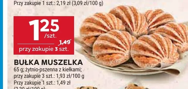 Bułka muszelka promocja w Stokrotka
