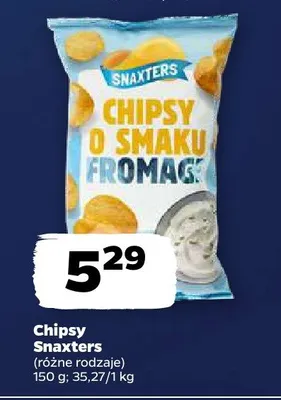 Chipsy o smaku fromage Snaxters promocja w Netto