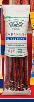 Kabanosy więdzone Pure Pikok promocja w Lidl