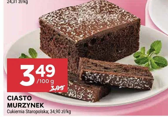 Ciasto murzynek promocja w Stokrotka