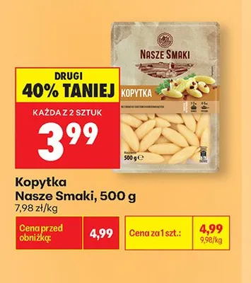 Kopytka Nasze Smaki promocja w Biedronka