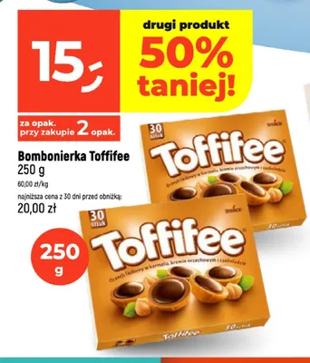 Bombonierka Toffifee promocja w Dealz