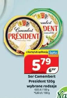 Ser Camembert Président naturalny promocja w Delfin