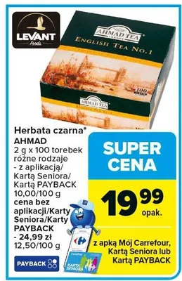 Herbata czarna English Tea No.1 promocja w Carrefour Market