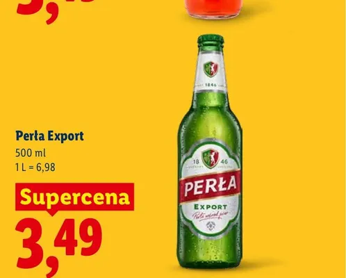 Piwo Perła Export promocja w Lidl