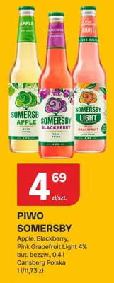 Piwo Somersby Apple promocja w Chorten