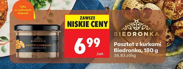 Pasztet z kurkami promocja w Biedronka