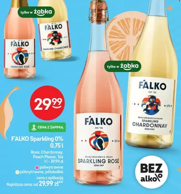 Napój bezalkoholowy gazowany sparkling 0% Rose promocja w Żabka