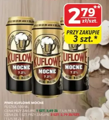 Piwo kuflowe mocne 7.2% promocja w Top Market