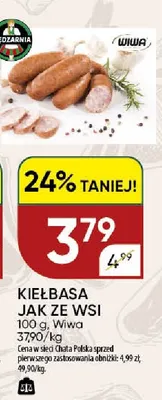 Kiełbasa jak ze wsi Wiwa promocja w Chata Polska