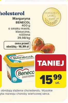 Margaryna Benecol promocja w Carrefour Market