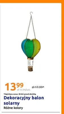 Dekoracyjny balon solarny promocja w Action