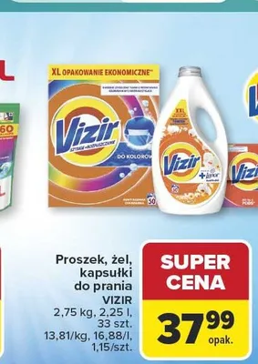 Żel do prania Vizir promocja w Carrefour