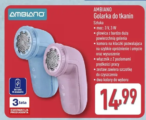 Golarka do tkanin promocja w Aldi