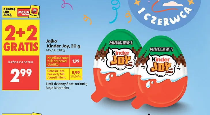 Jajko Kinder Joy promocja w Biedronka