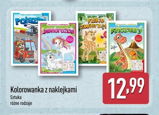 Kolorowanka z naklejkami promocja w Aldi