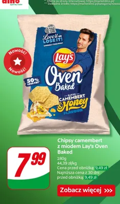 Chipsy camembert z miodem Oven Baked promocja w Dino