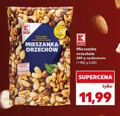 Mieszanka orzechów K-Classic promocja w Kaufland