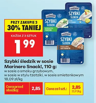 Szybki Śledzik w sosie śmietankowym promocja w Biedronka