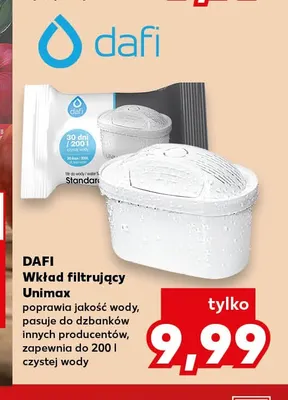 Wkład filtrujący Unimax Dafi promocja w Kaufland