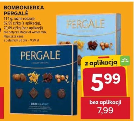 Bombonierka Pergale różne rodzaje promocja w Stokrotka
