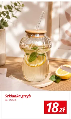 Szklanka grzyb ok. 500 ml promocja w KiK