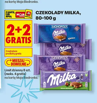 Czekolada Milka Oreo promocja w Biedronka