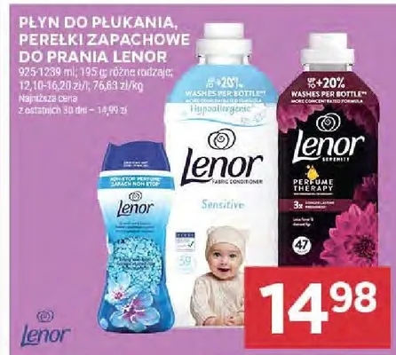 Płyn do płukania, perełki zapachowe do prania Lenor promocja w Stokrotka