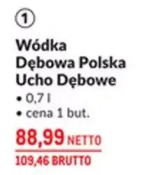 Wódka Dębowa Polska Ucho Dębowe promocja w Makro