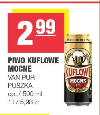 Piwo Kuflowe Mocne promocja w SPAR