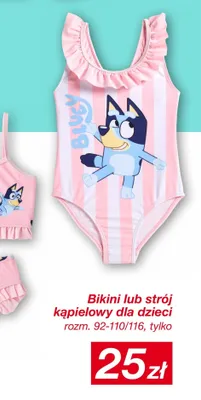 Strój kąpielowy Bluey dla dzieci rozm. 92-110/116 promocja w KiK