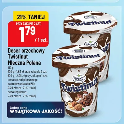 Deser orzechowy Mleczna Polana Twistinut promocja w POLOmarket