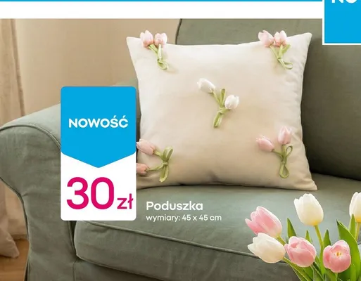 Poduszka 45x45 cm promocja w Pepco