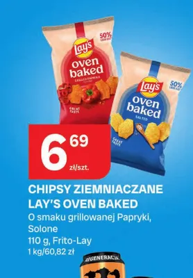 Chipsy ziemniaczane Lay's Oven Baked solone promocja w Chorten